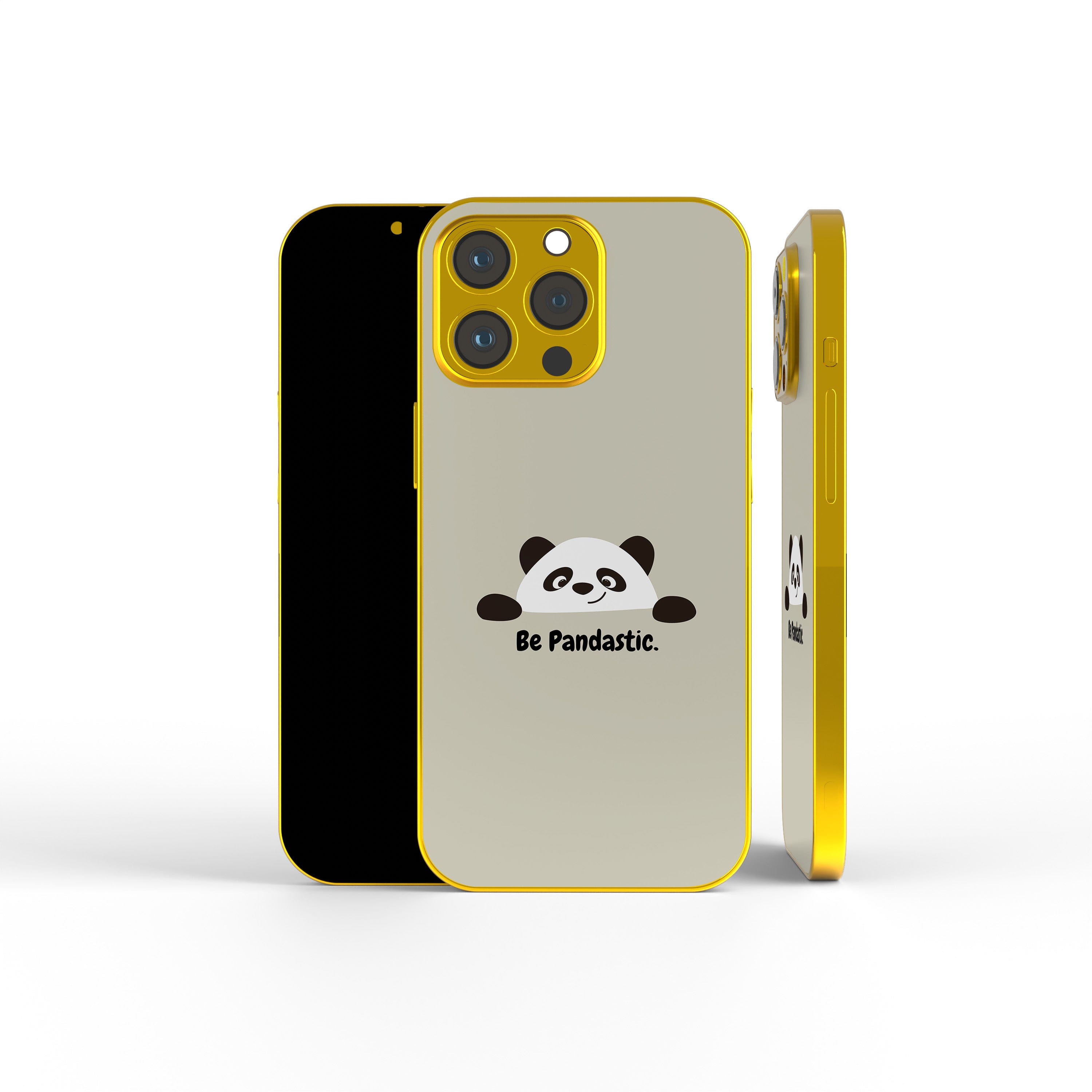 Be Pandatastic | Minimalistic Panda Precious Metals Case in Gold