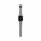 Cross Checkers | Diagonal Plaid Apple Watch Band for 38/40/41 mm Watch in Black