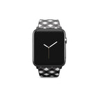 Cross Checkers | Diagonal Plaid Apple Watch Band for 38/40/41 mm Watch in Black