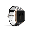 Cross Checkers | Diagonal Plaid Apple Watch Band for 38/40/41 mm Watch in Gold