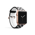 Cross Checkers | Diagonal Plaid Apple Watch Band for 38/40/41 mm Watch in Rose Gold