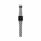 Cross Checkers | Diagonal Plaid Apple Watch Band for 38/40/41 mm Watch in Silver