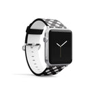 Cross Checkers | Diagonal Plaid Apple Watch Band for 38/40/41 mm Watch in Silver