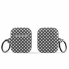 Cross Checkers | Diagonal Plaid Apple AirPods Case for AirPods 1&2 Black