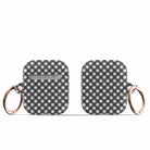 Cross Checkers | Diagonal Plaid Apple AirPods Case for AirPods 1&2 Rose Gold