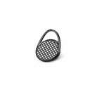 Cross Checkers | Diagonal Plaid Ring Holder in Black