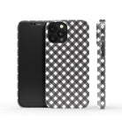 Cross Checkers | Diagonal Plaid Case Slim for iPhone X/XS