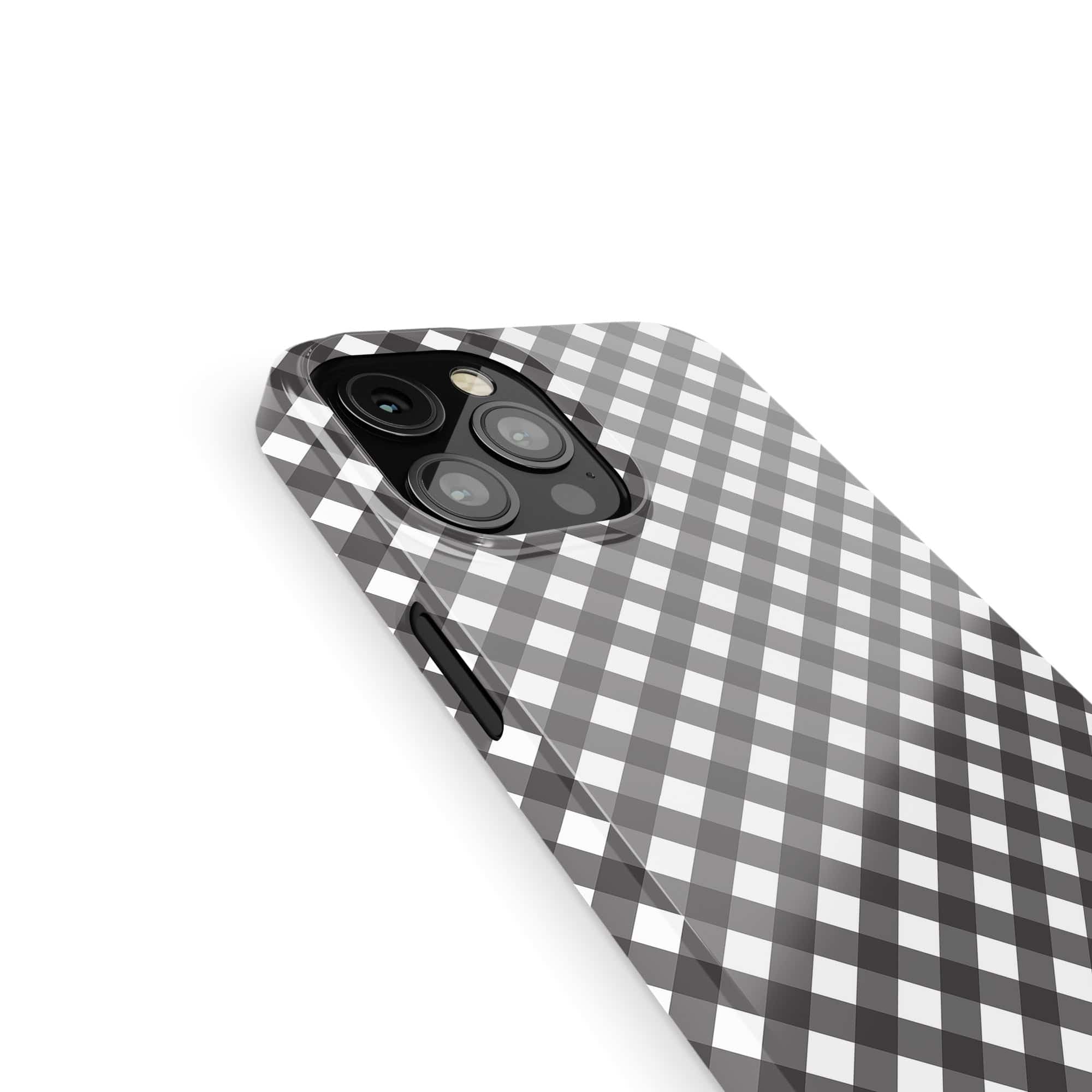 Cross Checkers | Diagonal Plaid Case Tough for iPhone X/XS