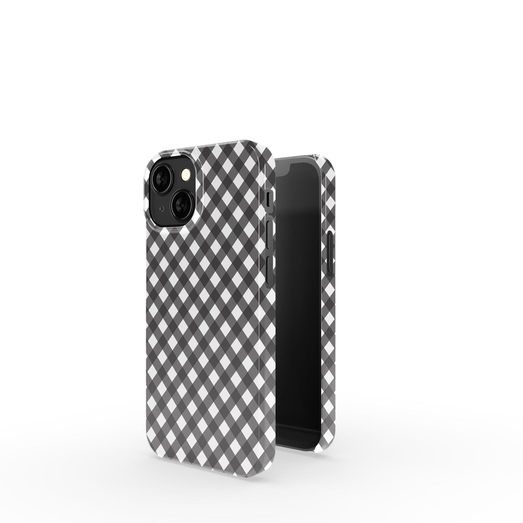 Cross Checkers | Diagonal Plaid Case Tough for iPhone SE (2022 & 2022)