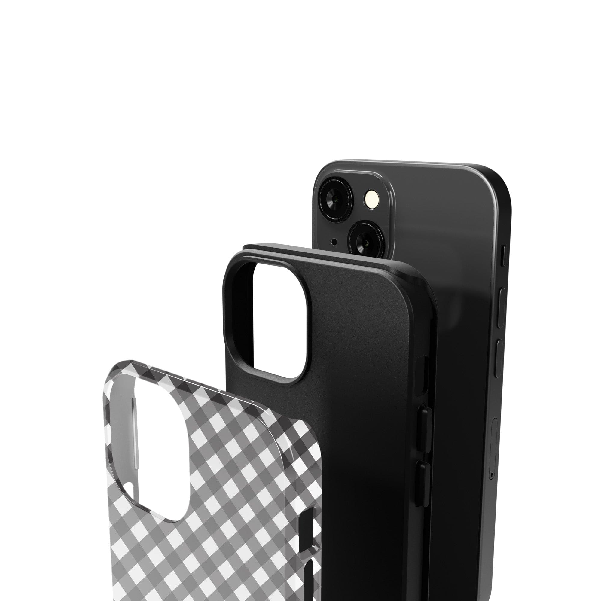 Cross Checkers | Diagonal Plaid Case Tough for iPhone XS Max