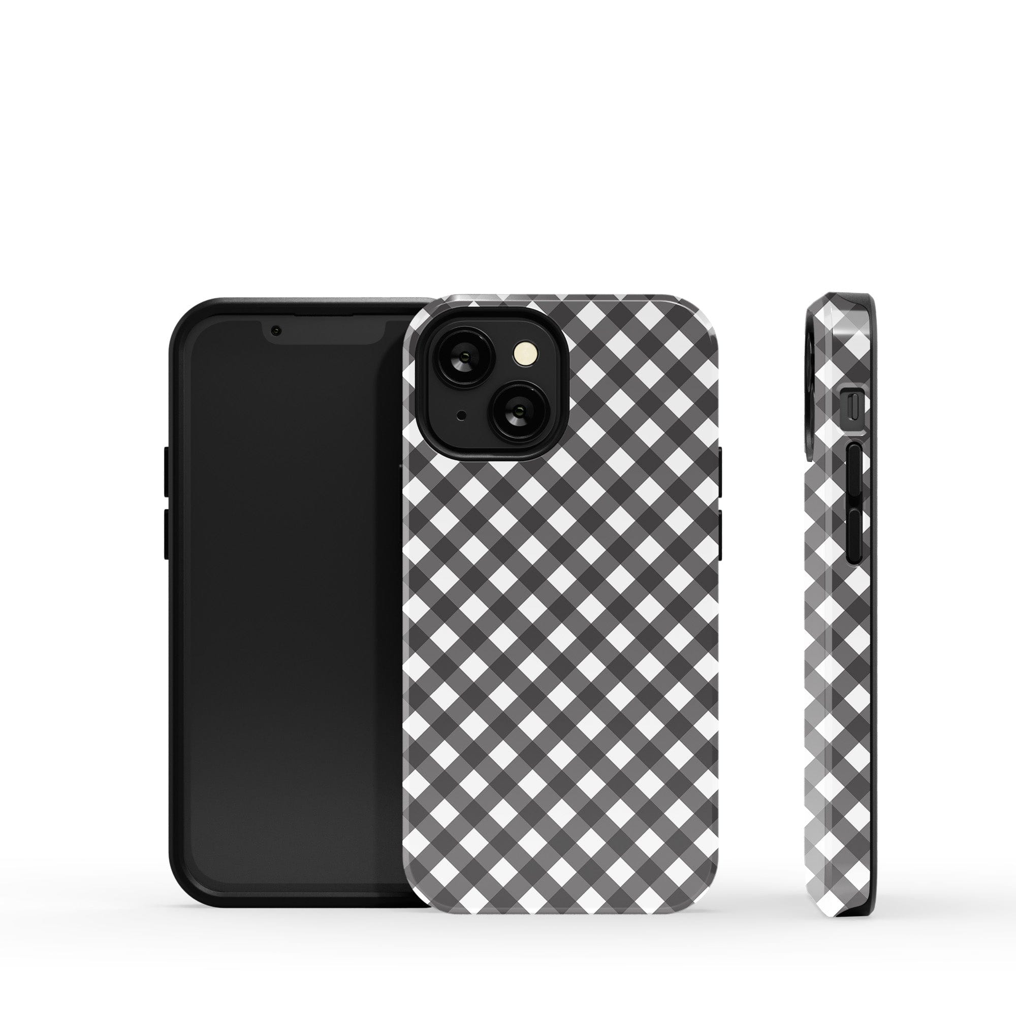 Cross Checkers | Diagonal Plaid Case Slim for iPhone XS Max