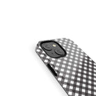 Cross Checkers | Diagonal Plaid Case Slim for iPhone XR