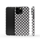 Cross Checkers | Diagonal Plaid Case Slim for iPhone 13 Pro Max