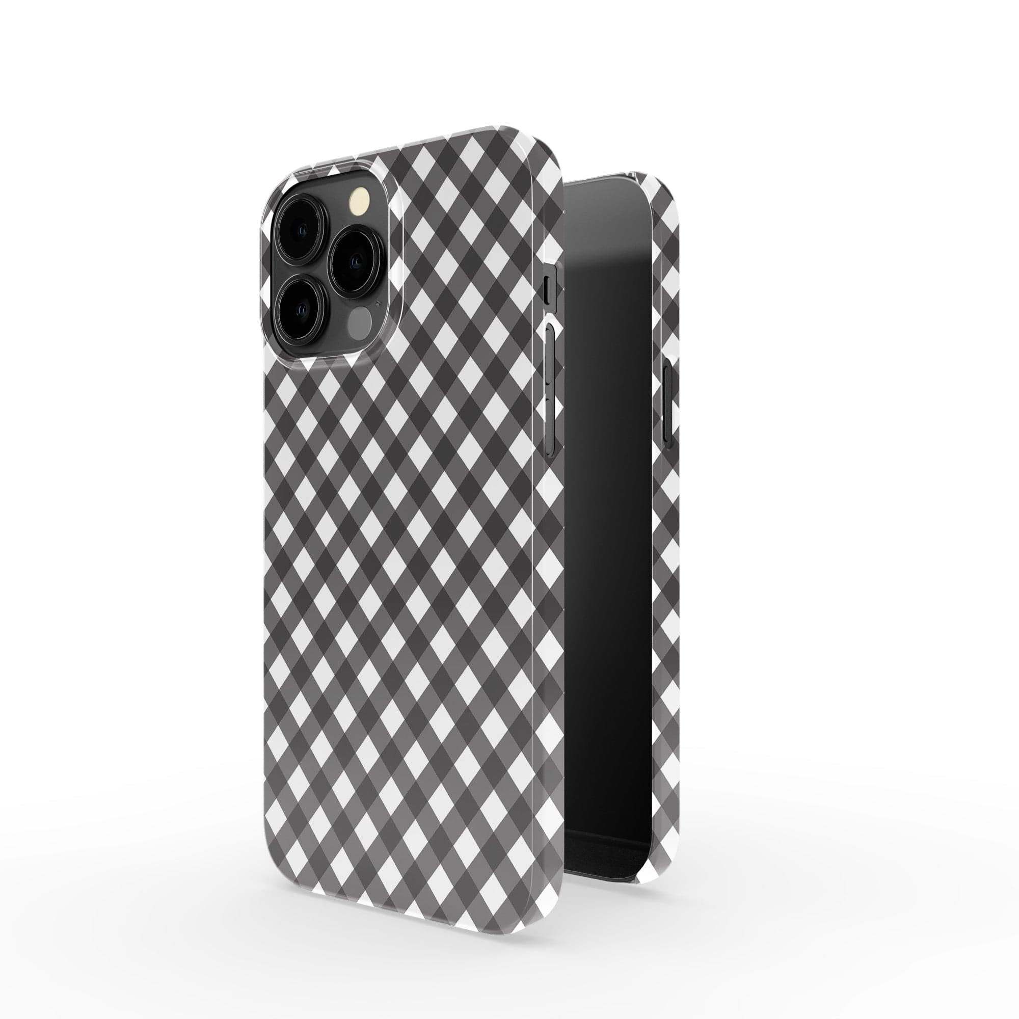 Cross Checkers | Diagonal Plaid Case Slim for iPhone 13 Pro