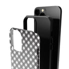 Cross Checkers | Diagonal Plaid Case Slim for iPhone 13