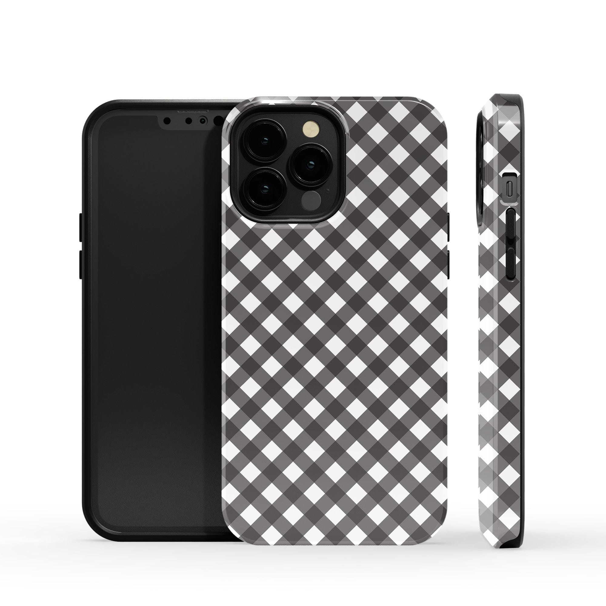 Cross Checkers | Diagonal Plaid Case Tough for iPhone 13 Pro