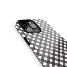 Cross Checkers | Diagonal Plaid Case Tough for iPhone 13