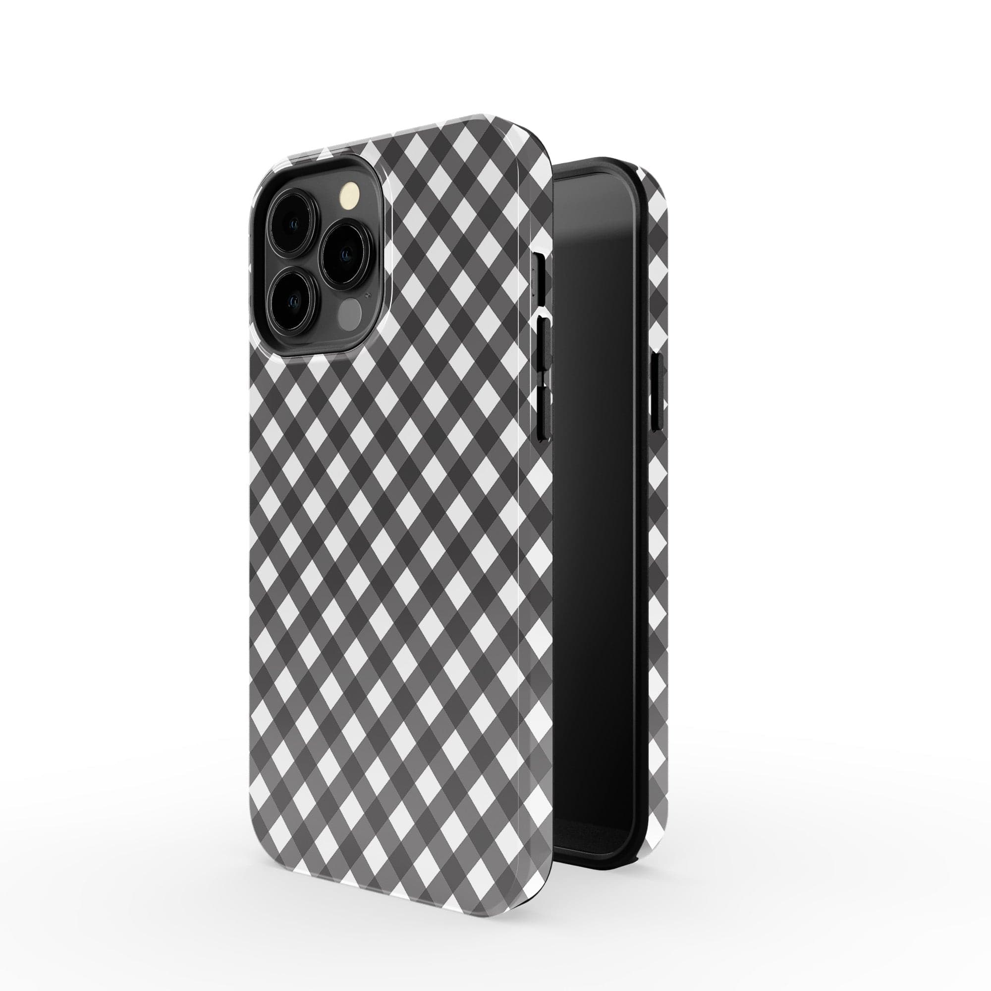 Cross Checkers | Diagonal Plaid Case Slim for iPhone 13 Mini