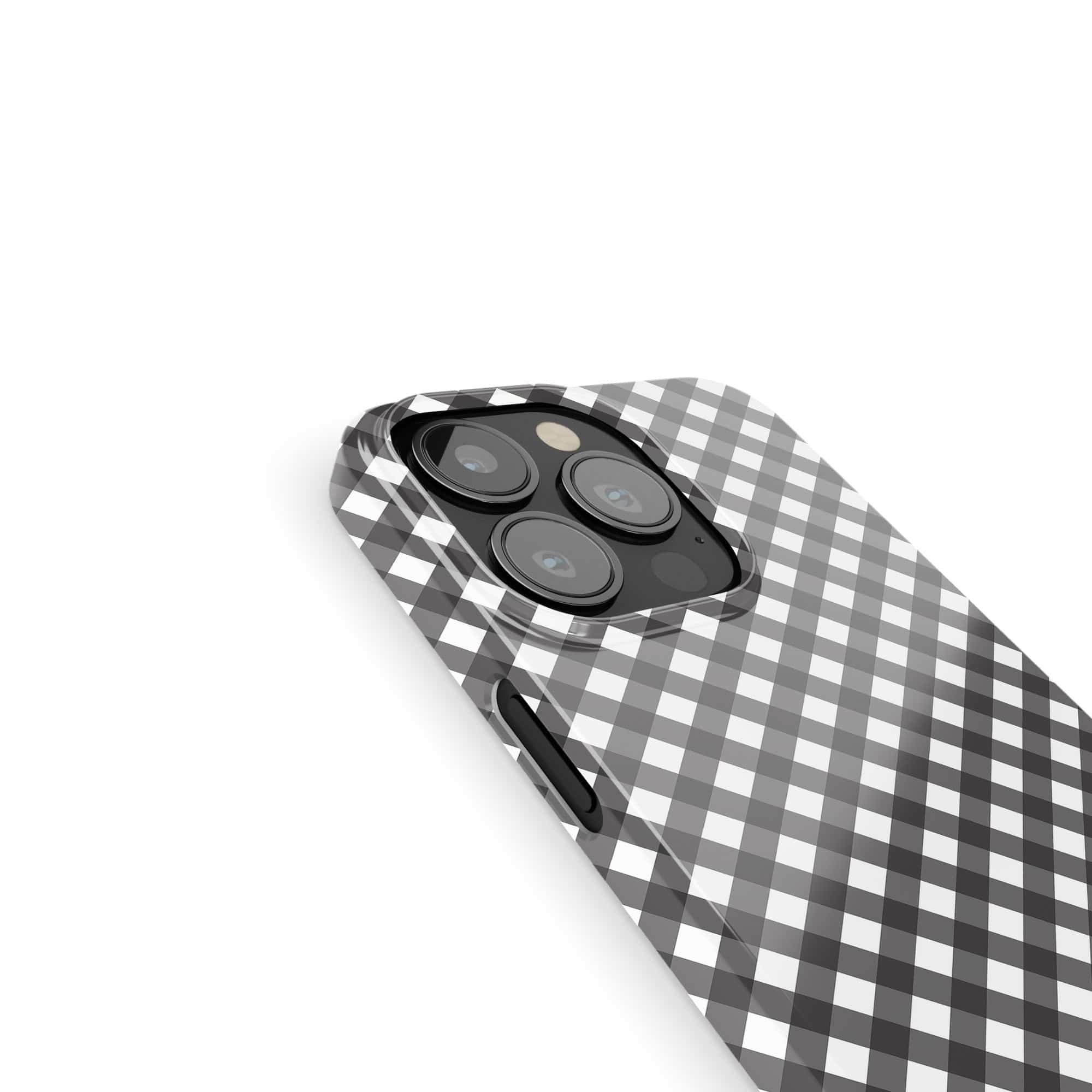 Cross Checkers | Diagonal Plaid Case Slim for iPhone 12 Pro Max