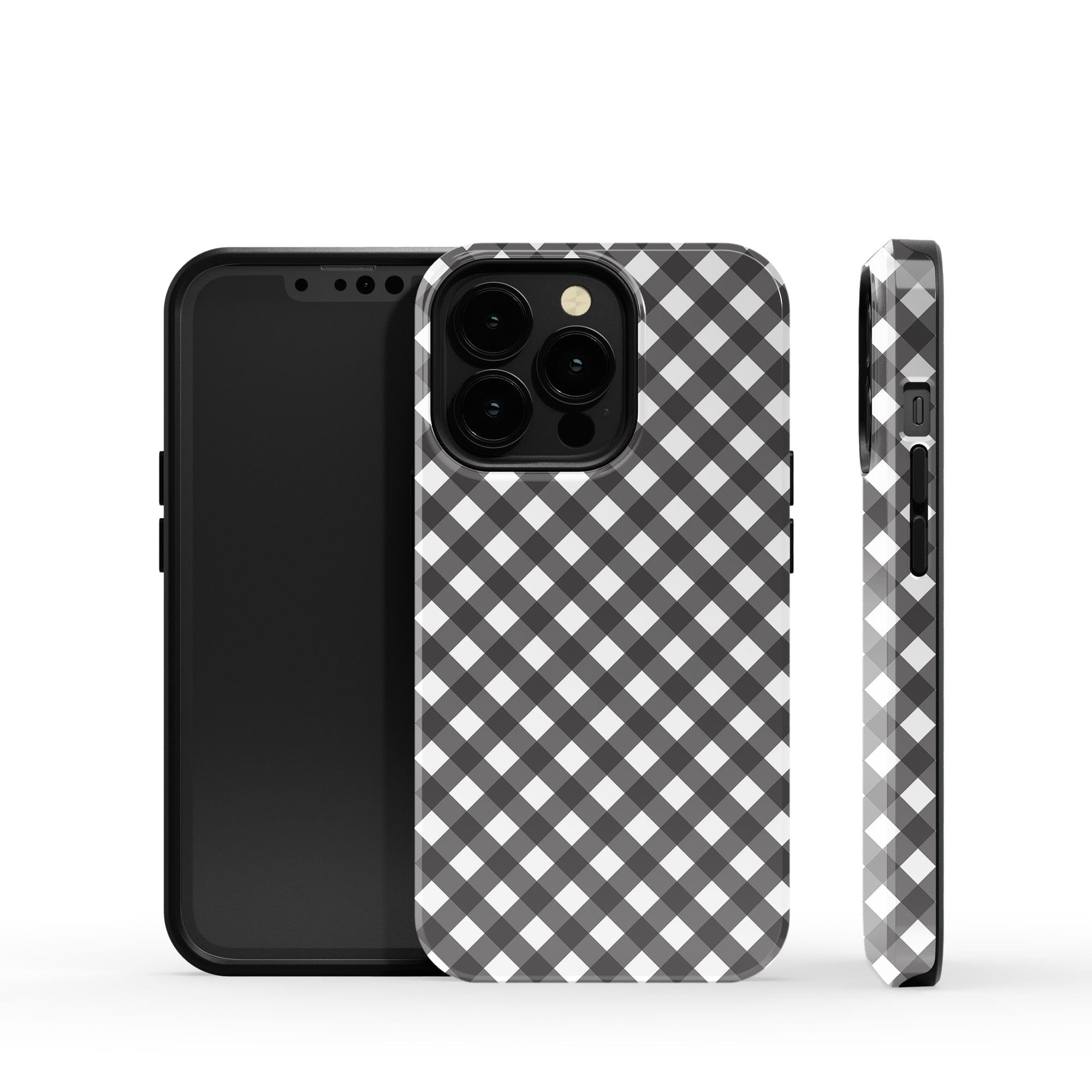 Cross Checkers | Diagonal Plaid Case Slim for iPhone 12 Pro