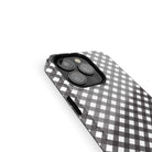 Cross Checkers | Diagonal Plaid Case Slim for iPhone 12