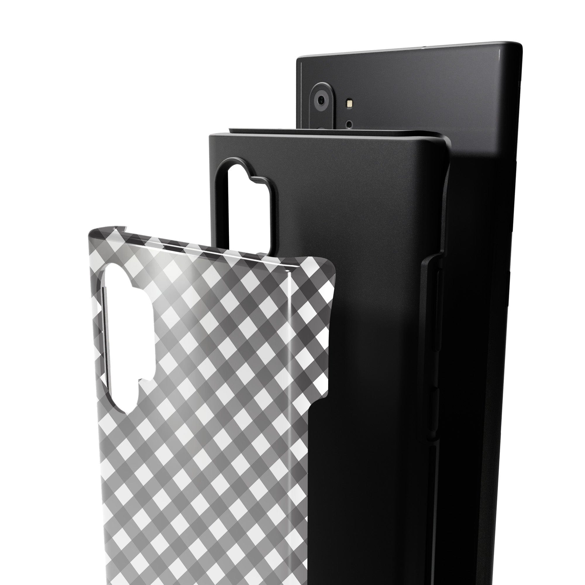 Cross Checkers | Diagonal Plaid Samsung Case Tough for Galaxy Note 10 Plus 