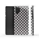 Cross Checkers | Diagonal Plaid Samsung Case Tough for Galaxy Note 10 Plus 