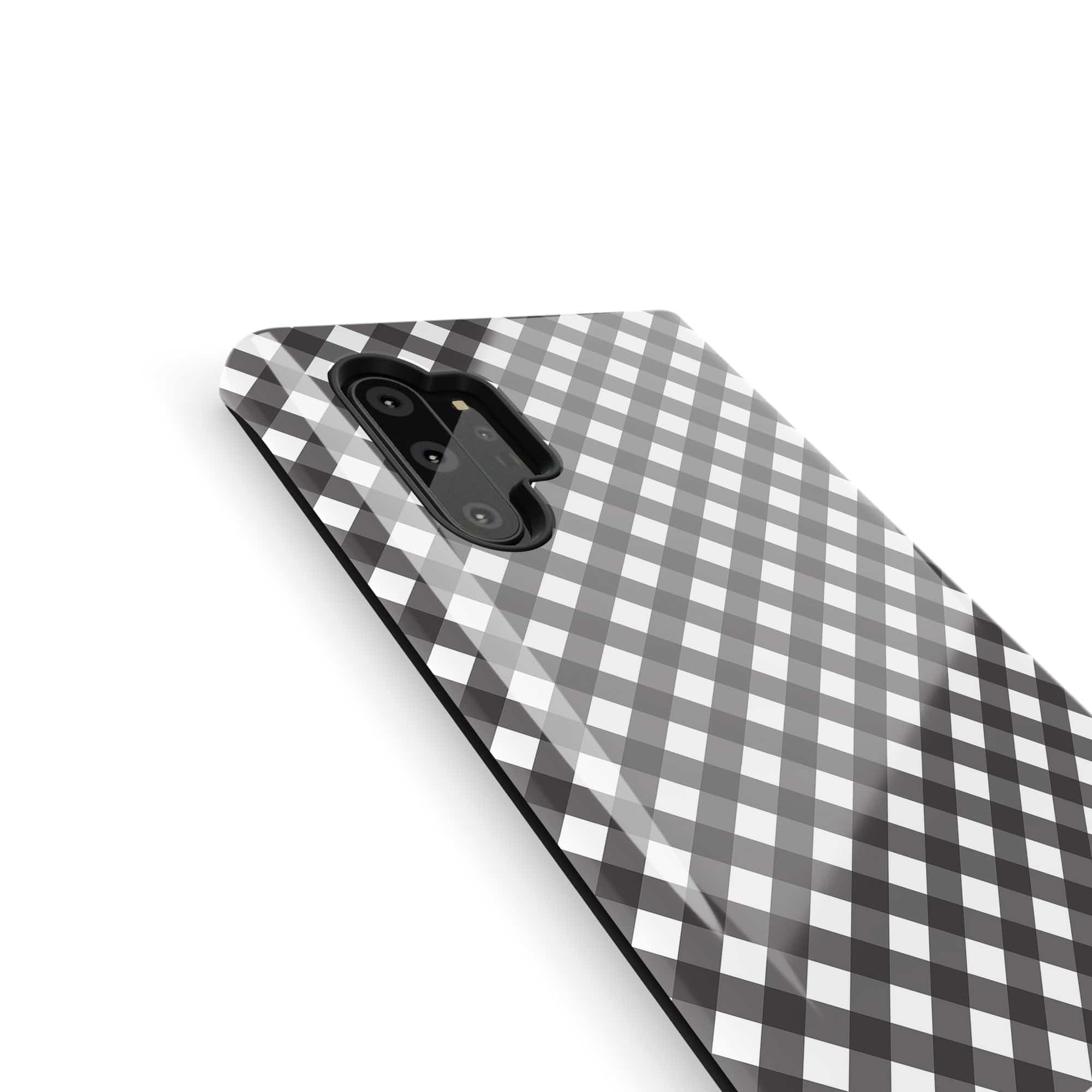 Cross Checkers | Diagonal Plaid Samsung Case Tough for Galaxy Note 10 Plus 