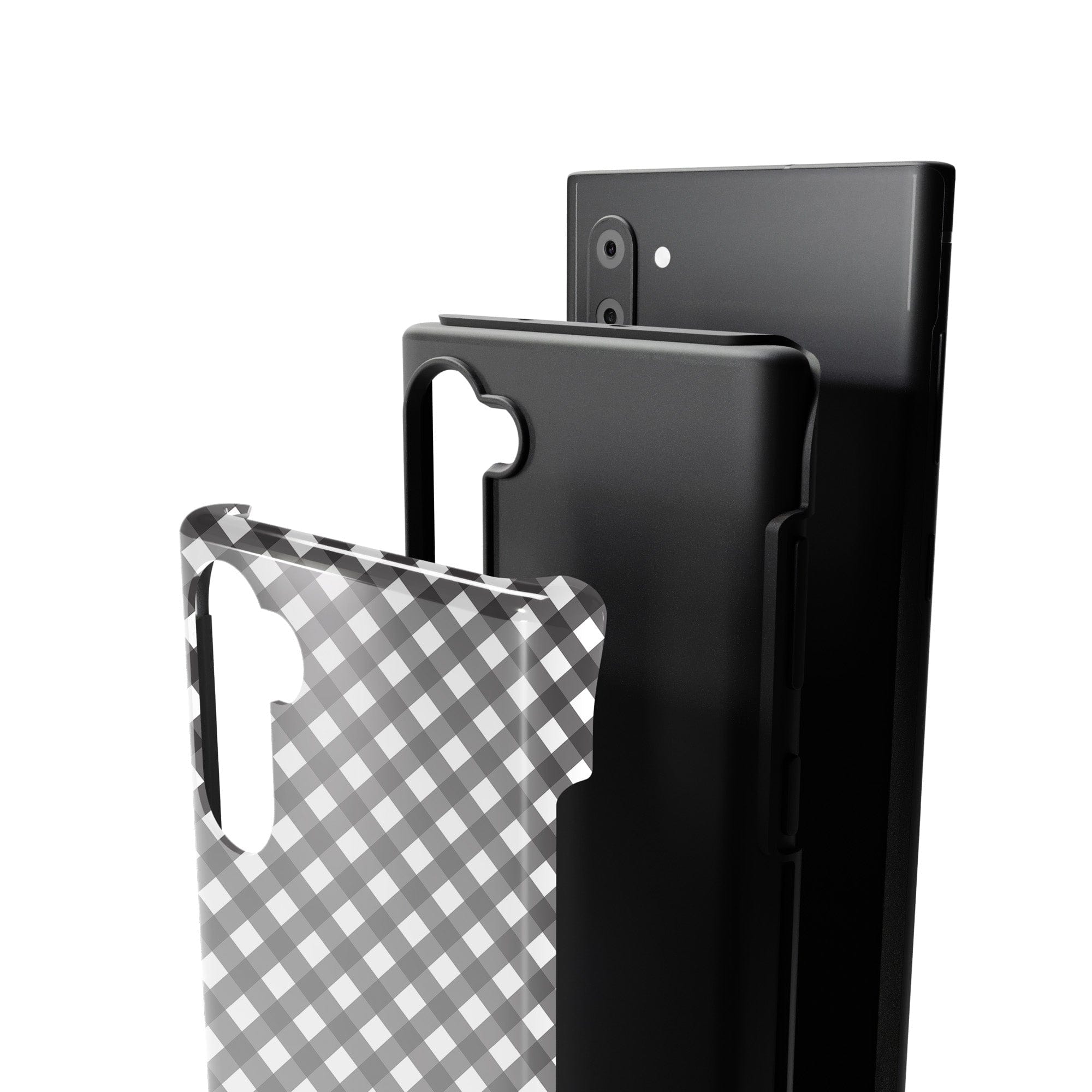 Cross Checkers | Diagonal Plaid Samsung Case Tough for Galaxy Note 10 