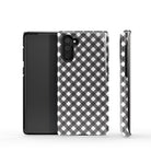 Cross Checkers | Diagonal Plaid Samsung Case Tough for Galaxy Note 10 