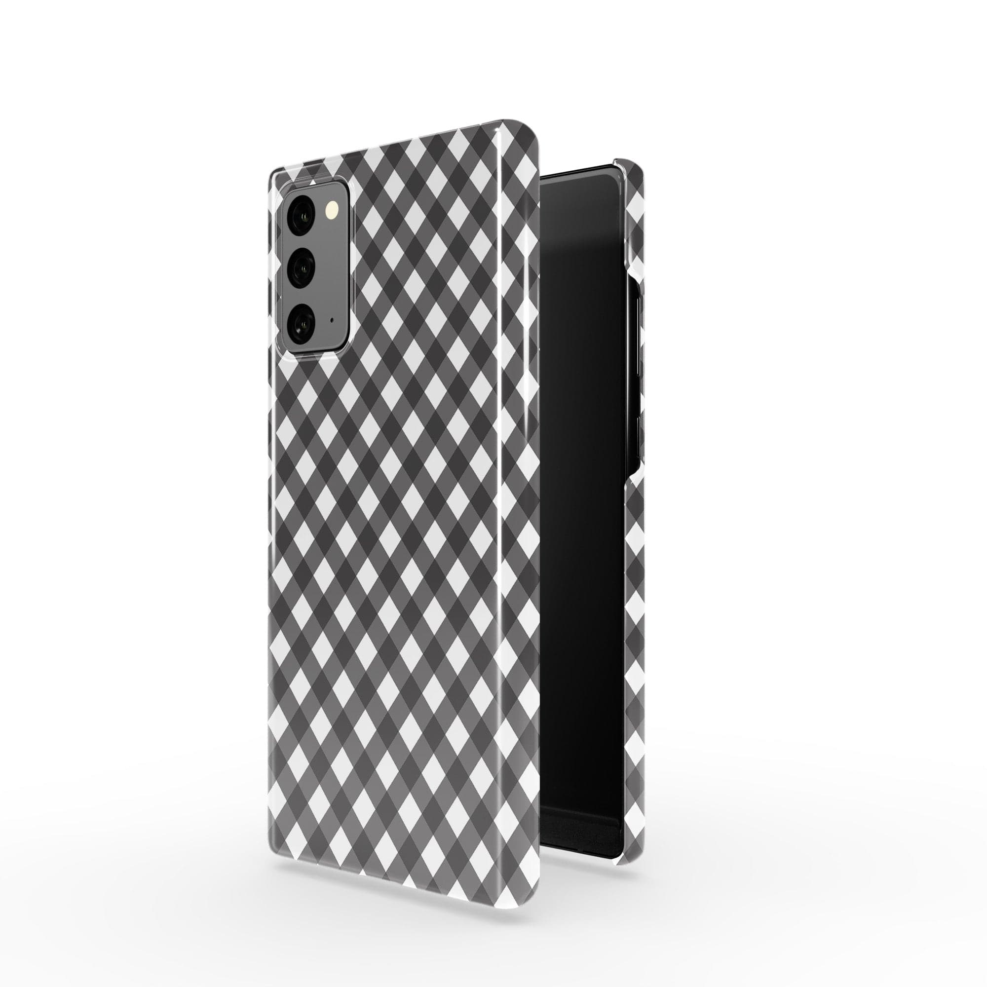 Cross Checkers | Diagonal Plaid Samsung Case Slim for Galaxy Note 20 