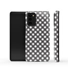 Cross Checkers | Diagonal Plaid Samsung Case Tough for Galaxy Note 20 