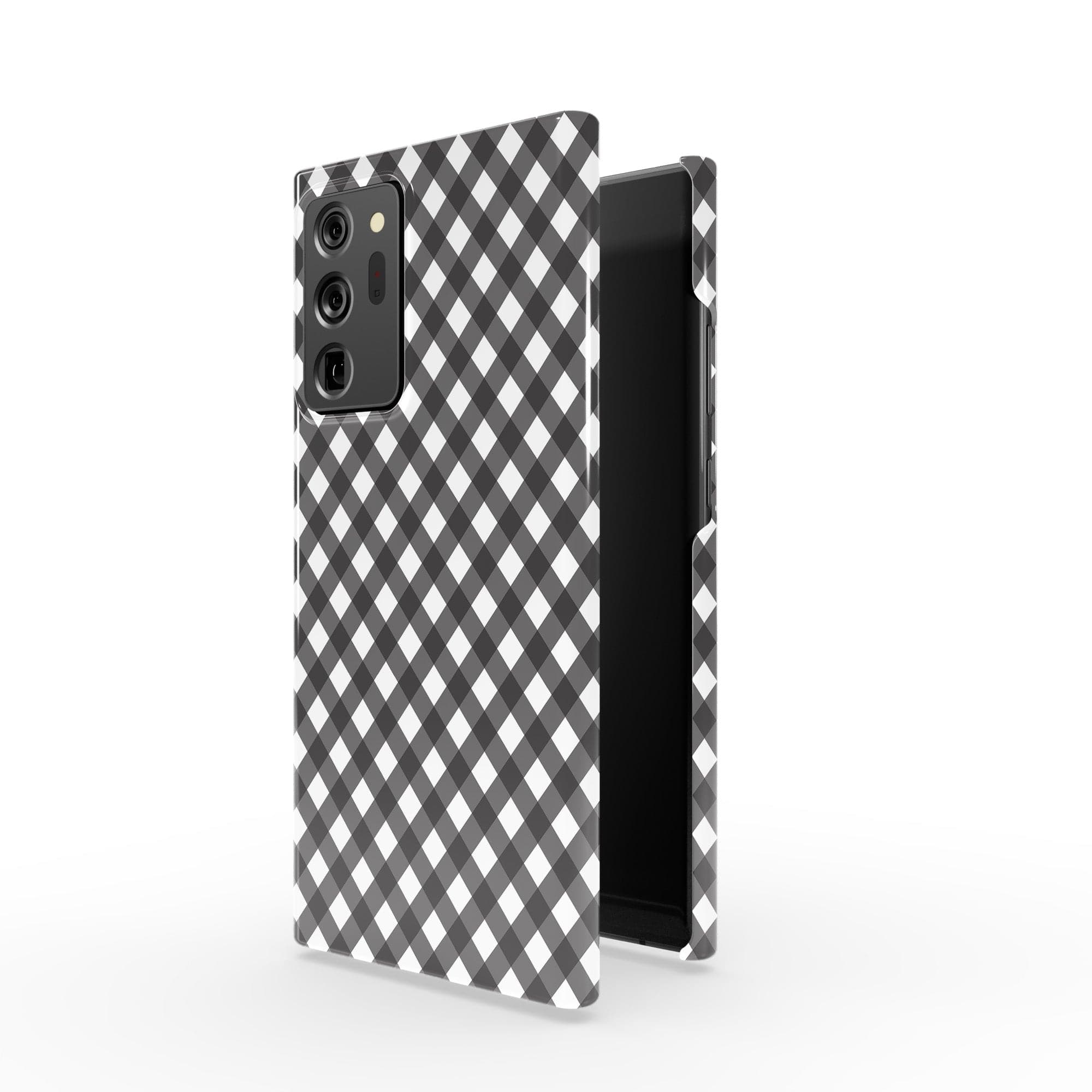 Cross Checkers | Diagonal Plaid Samsung Case Slim for Galaxy Note 20 Ultra 