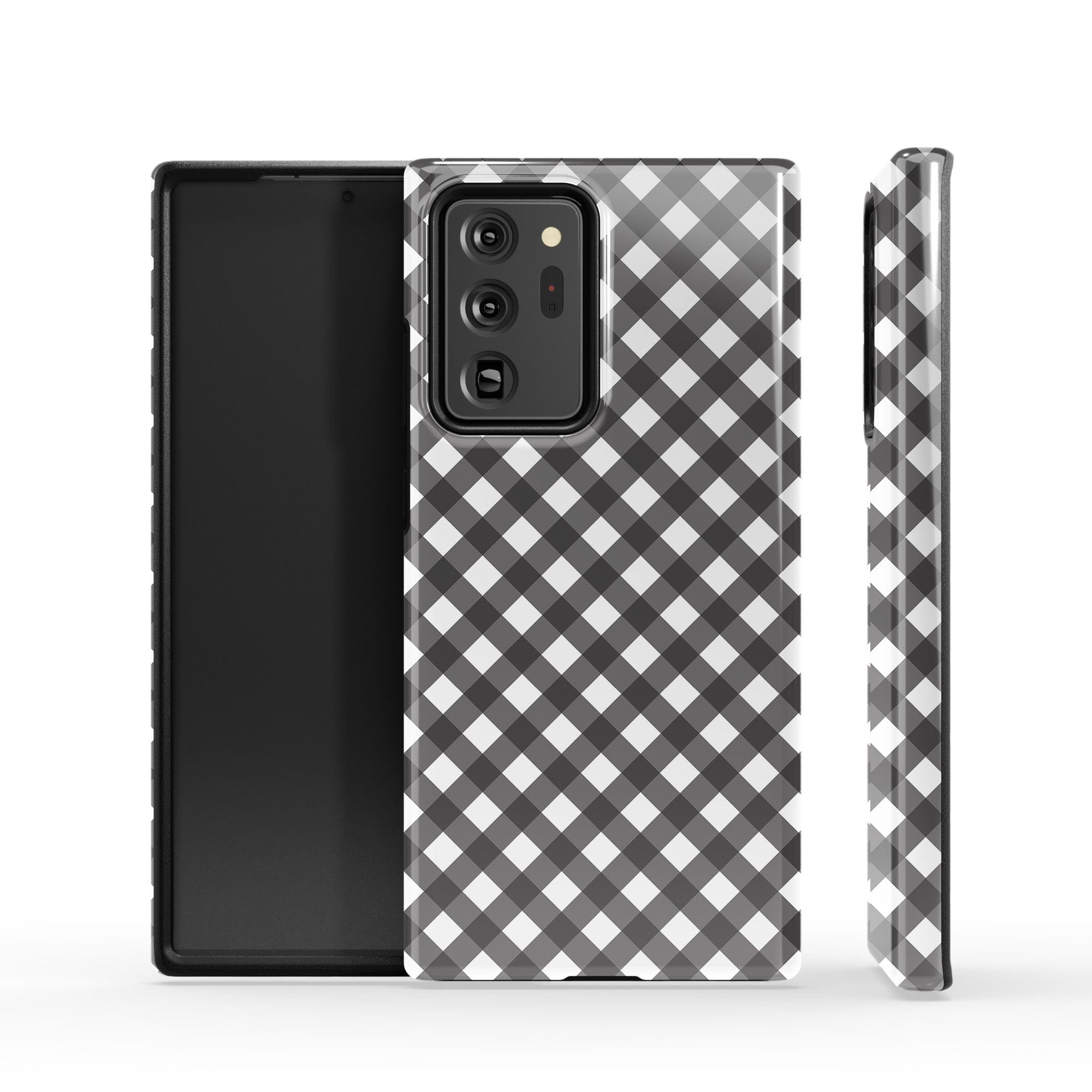 Cross Checkers | Diagonal Plaid Samsung Case Tough for Galaxy Note 20 Ultra 