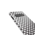 Cross Checkers | Diagonal Plaid Samsung Case Slim for Galaxy S10 Plus 