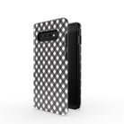 Cross Checkers | Diagonal Plaid Samsung Case Tough for Galaxy S10 Plus 