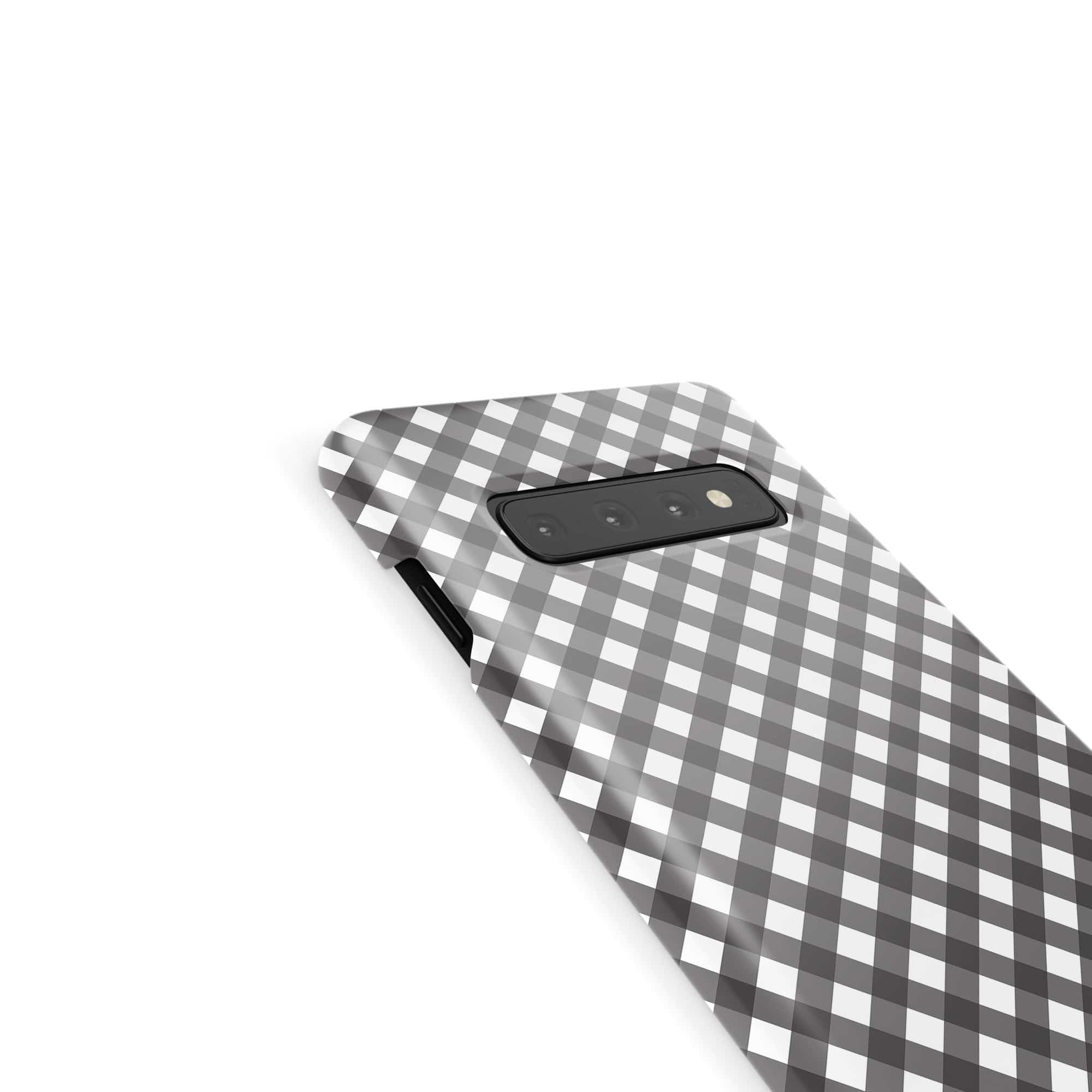 Cross Checkers | Diagonal Plaid Samsung Case Slim for Galaxy S10 