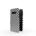 Cross Checkers | Diagonal Plaid Samsung Case Slim for Galaxy S10e 