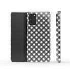 Cross Checkers | Diagonal Plaid Samsung Case Slim for Galaxy S20 Plus