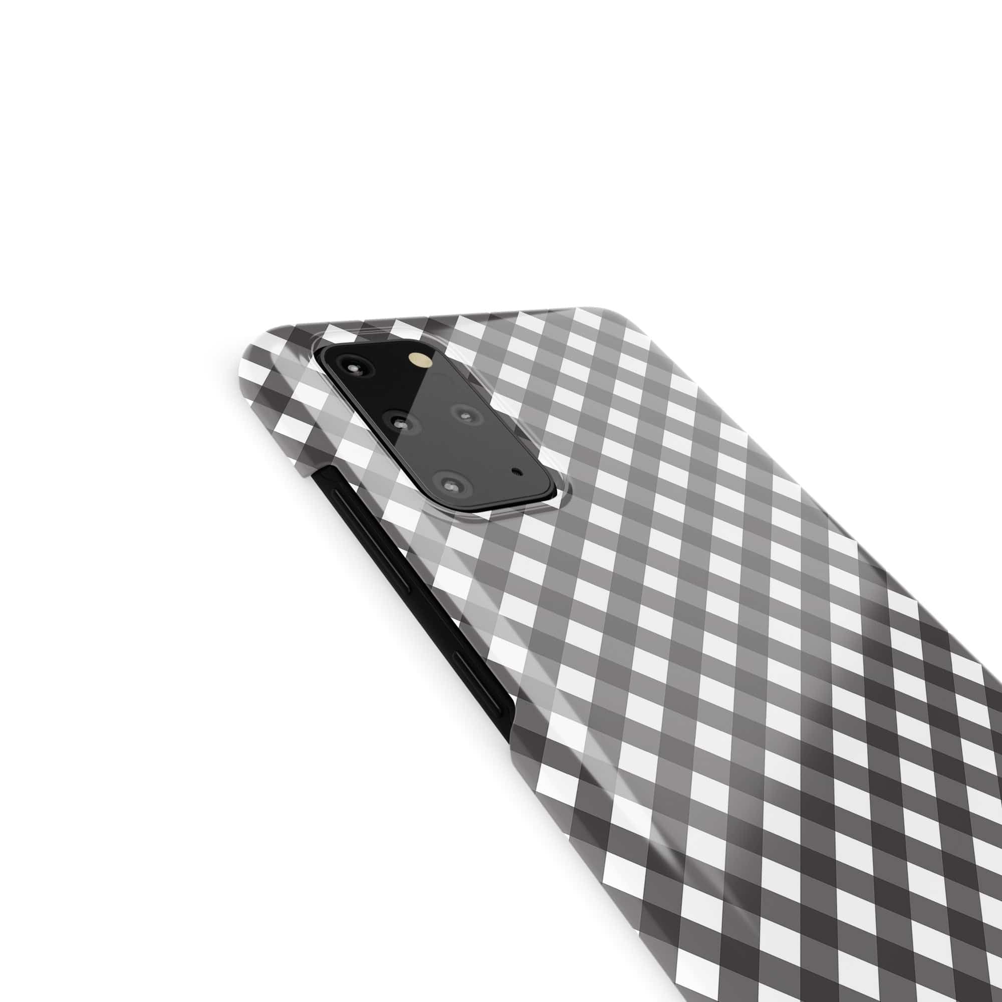 Cross Checkers | Diagonal Plaid Samsung Case Slim for Galaxy S20 Plus