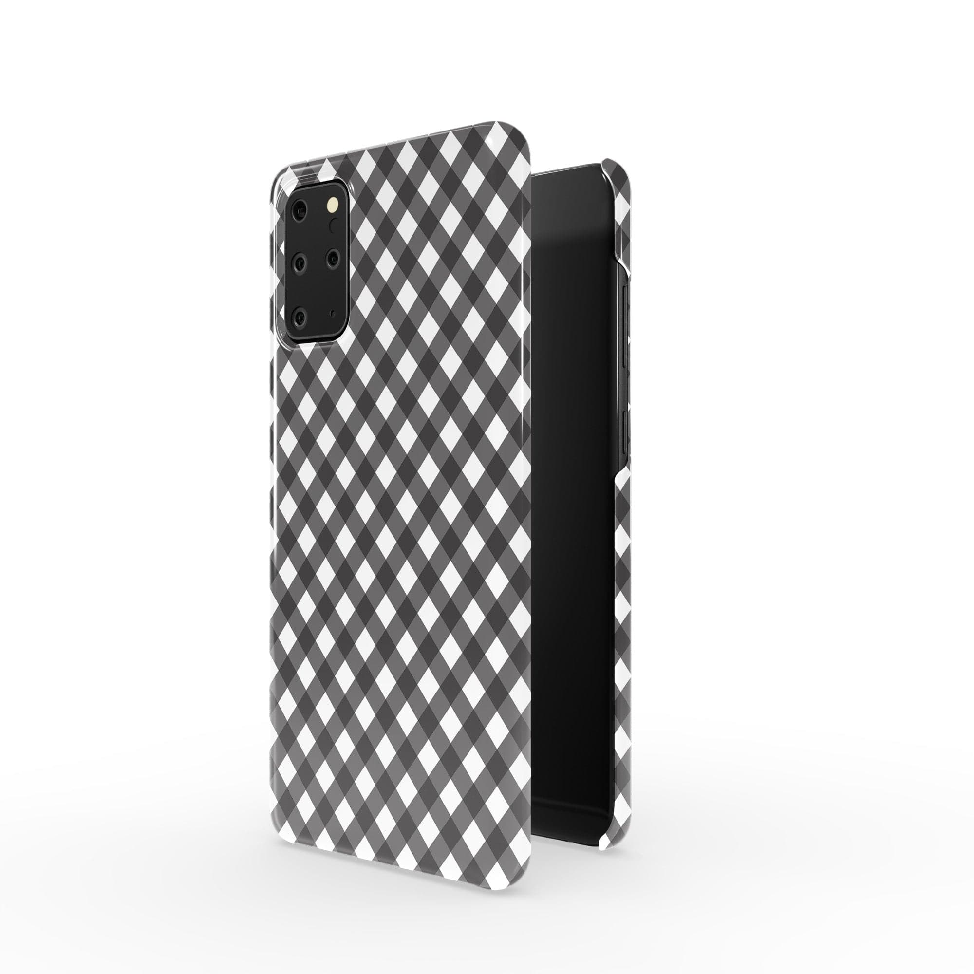 Cross Checkers | Diagonal Plaid Samsung Case Slim for Galaxy S20 Plus