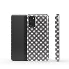 Cross Checkers | Diagonal Plaid Samsung Case Slim for Galaxy S20 