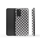 Cross Checkers | Diagonal Plaid Samsung Case Tough for Galaxy S20 