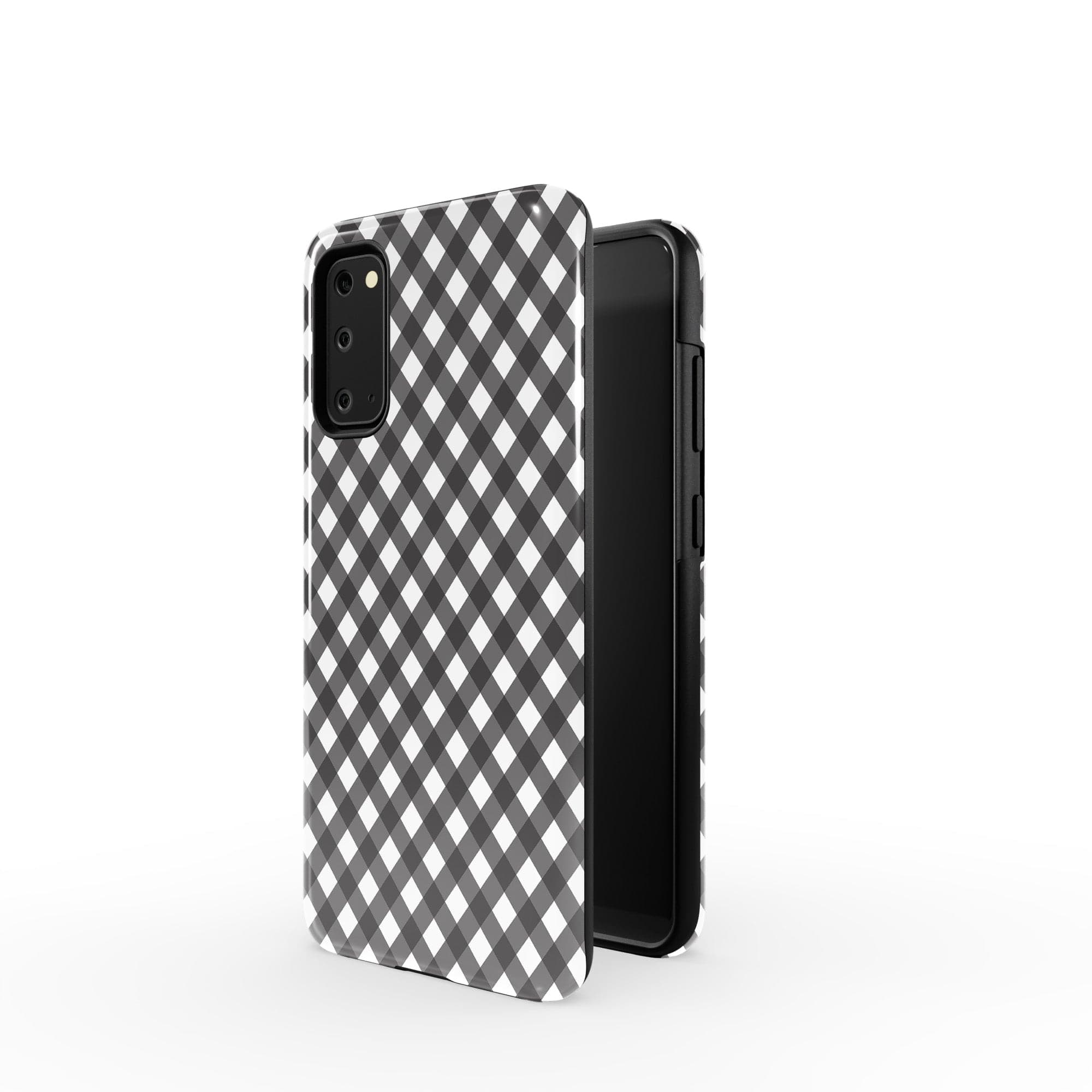 Cross Checkers | Diagonal Plaid Samsung Case Tough for Galaxy S20 