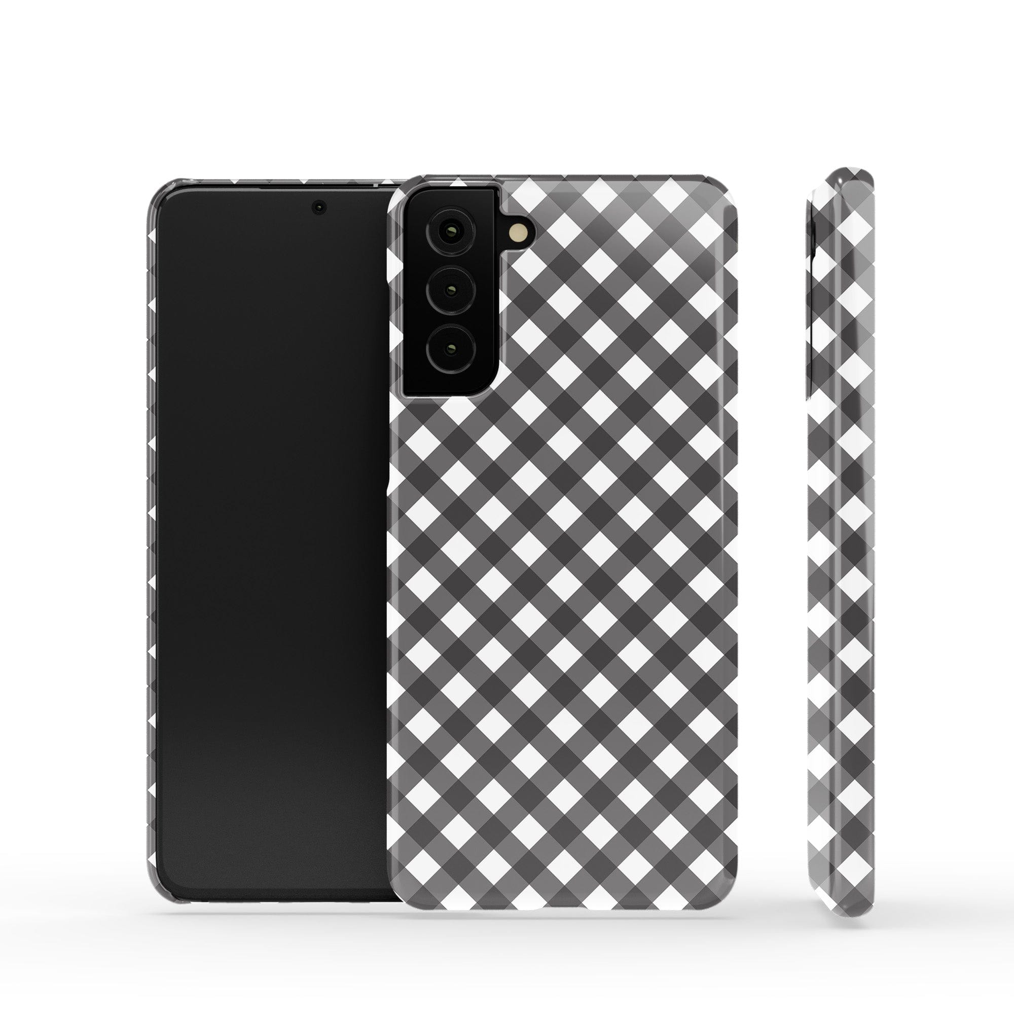 Cross Checkers | Diagonal Plaid Samsung Case Slim for Galaxy S21 Plus