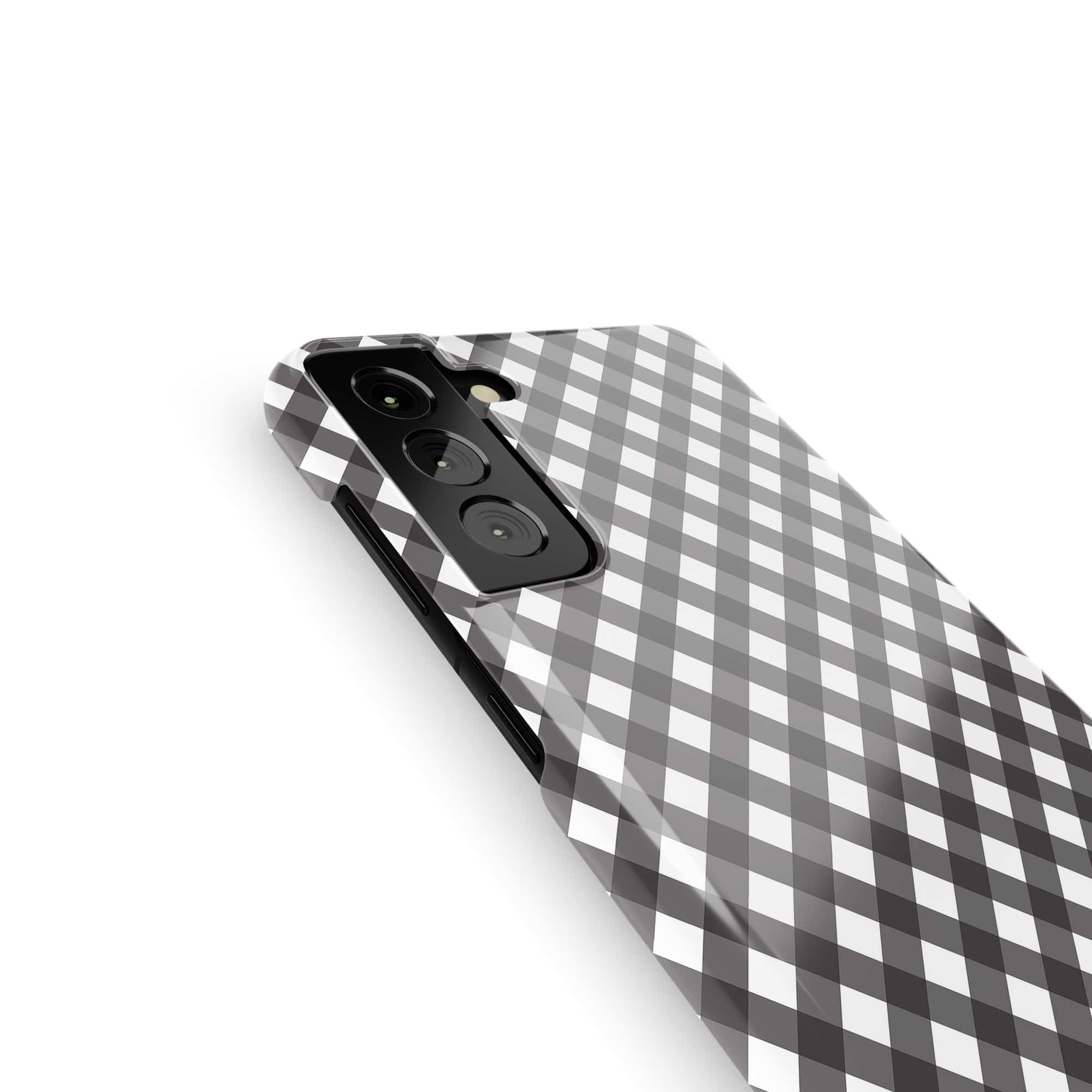 Cross Checkers | Diagonal Plaid Samsung Case Slim for Galaxy S21 Plus