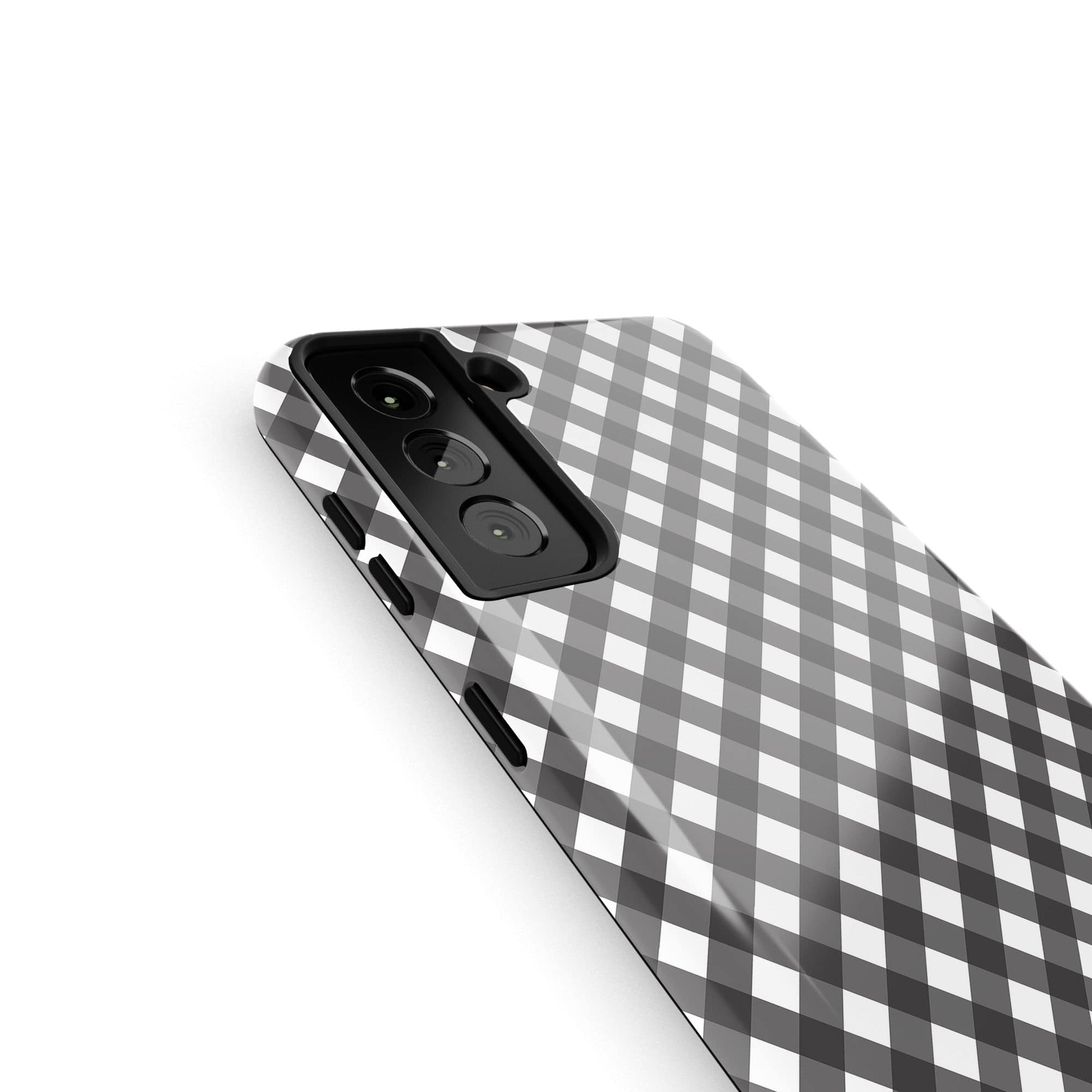 Cross Checkers | Diagonal Plaid Samsung Case Tough for Galaxy S21 Plus