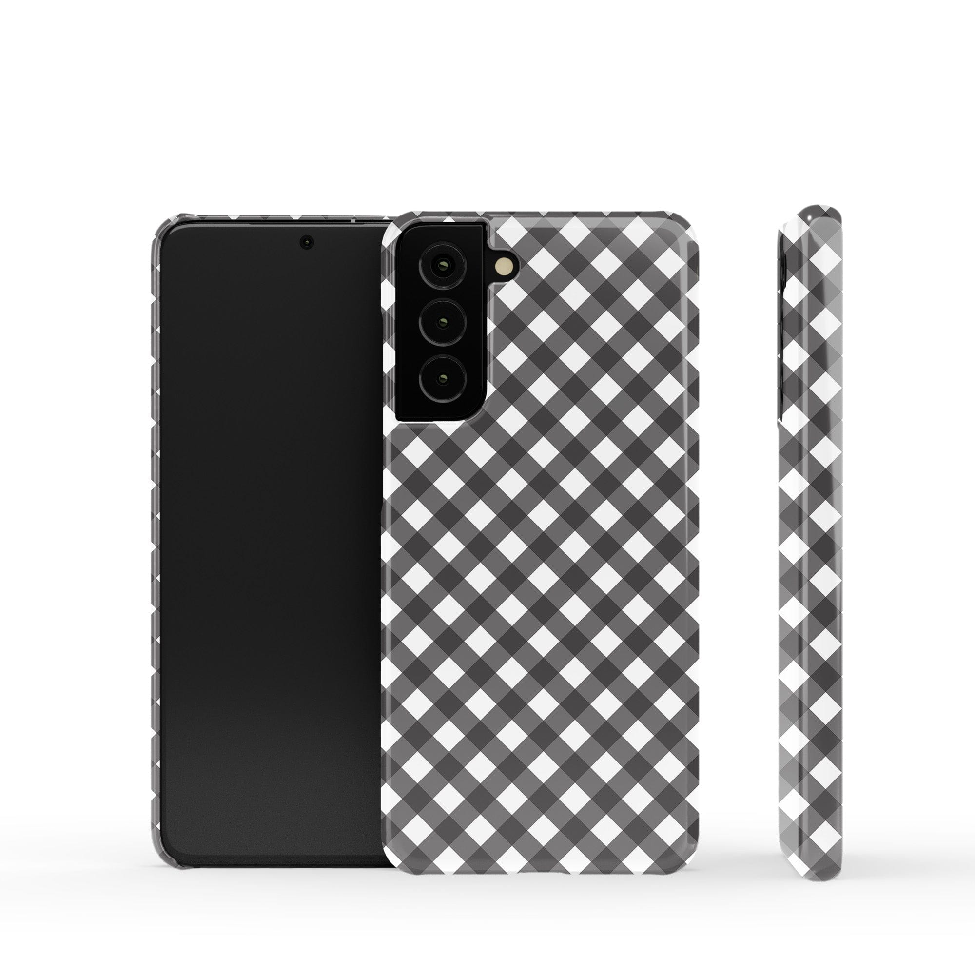 Cross Checkers | Diagonal Plaid Samsung Case Slim for Galaxy S21 