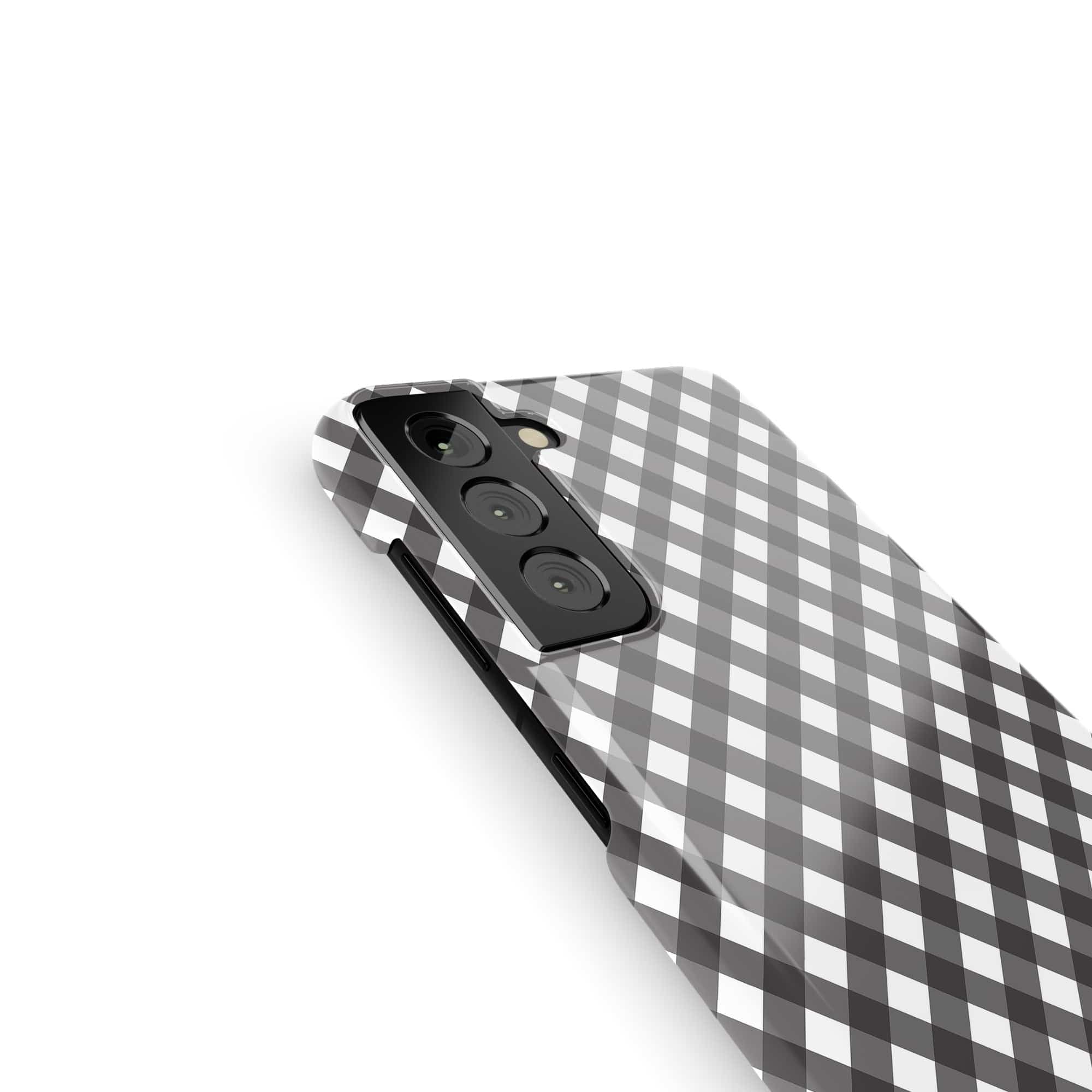 Cross Checkers | Diagonal Plaid Samsung Case Slim for Galaxy S21 