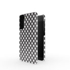 Cross Checkers | Diagonal Plaid Samsung Case Slim for Galaxy S21 